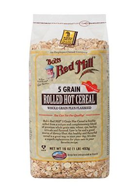 Bob&#39;s Red Mill 5 Grain Rolled Hot Cereal 16 Ounces (Case of 4)