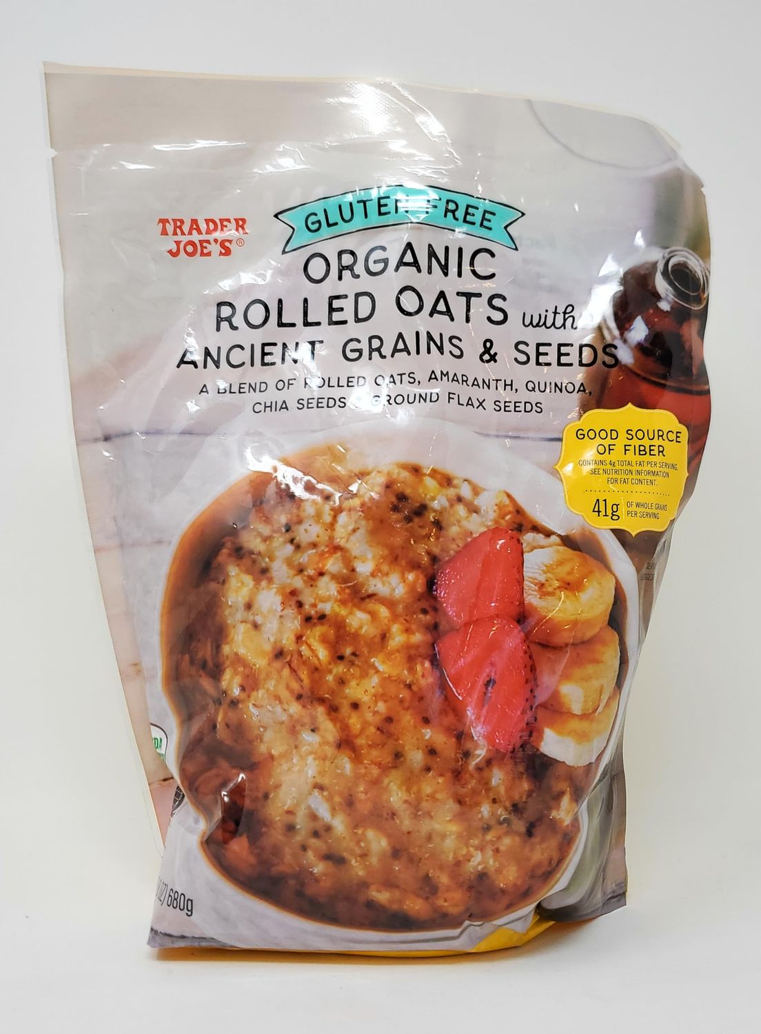 Generic Trader Joe&#39;s Gluten Free Organic Rolled Oats with Ancient Grains &amp; Seeds 24 oz/680g (Pack of 1)