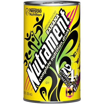 Nutrament Banana Complete Nutritional Beverage, 12 Fluid Ounce Can -- 12 per case.