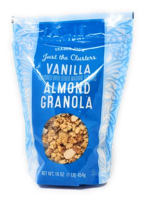 Trader Joe&#39;s Just the Clusters Vanilla Almond Granola Net Wt. 16 Oz - Pack of 1