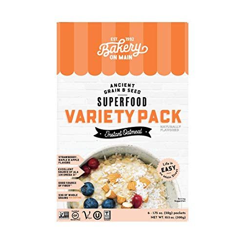 Bakery On Main, Gluten-Free Instant Oatmeal, Vegan &amp; Non GMO - Variety Pack, 10.5oz (Pack of 1)