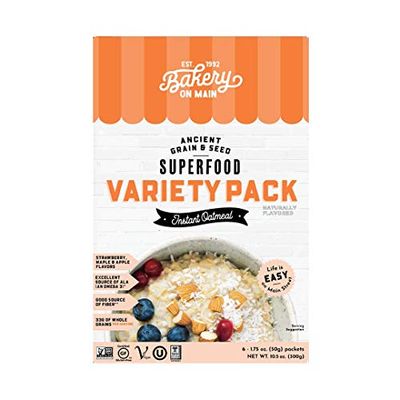 Bakery On Main, Gluten-Free Instant Oatmeal, Vegan &amp; Non GMO - Variety Pack, 10.5oz (Pack of 1)