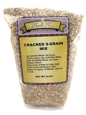 Cracked 9-Grain Mix (24oz. Resealable Zip Lock Stand Up Bag)