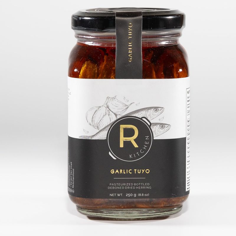 RKitchen Garlic Tuyo - Bottled gourmet dried herring, deboned, boneless