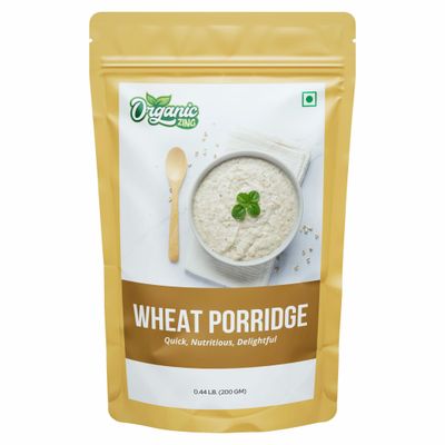 Organic Zing Wholesome and Quick: Instant Wheat Porridge | Made with Wheat | 200g