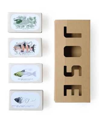 Jose Gourmet Smoked Tinned Fish Sampler 4-Pack