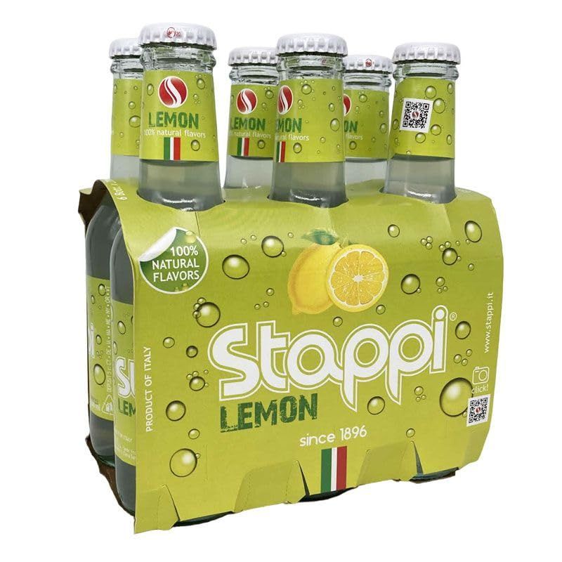 Stappi Lemon Soda 6 x 6.7 fl oz. (200ml) Stappj [Italian Import]
