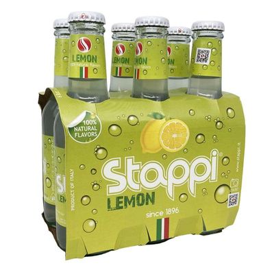 Stappi Lemon Soda 6 x 6.7 fl oz. (200ml) Stappj [Italian Import]