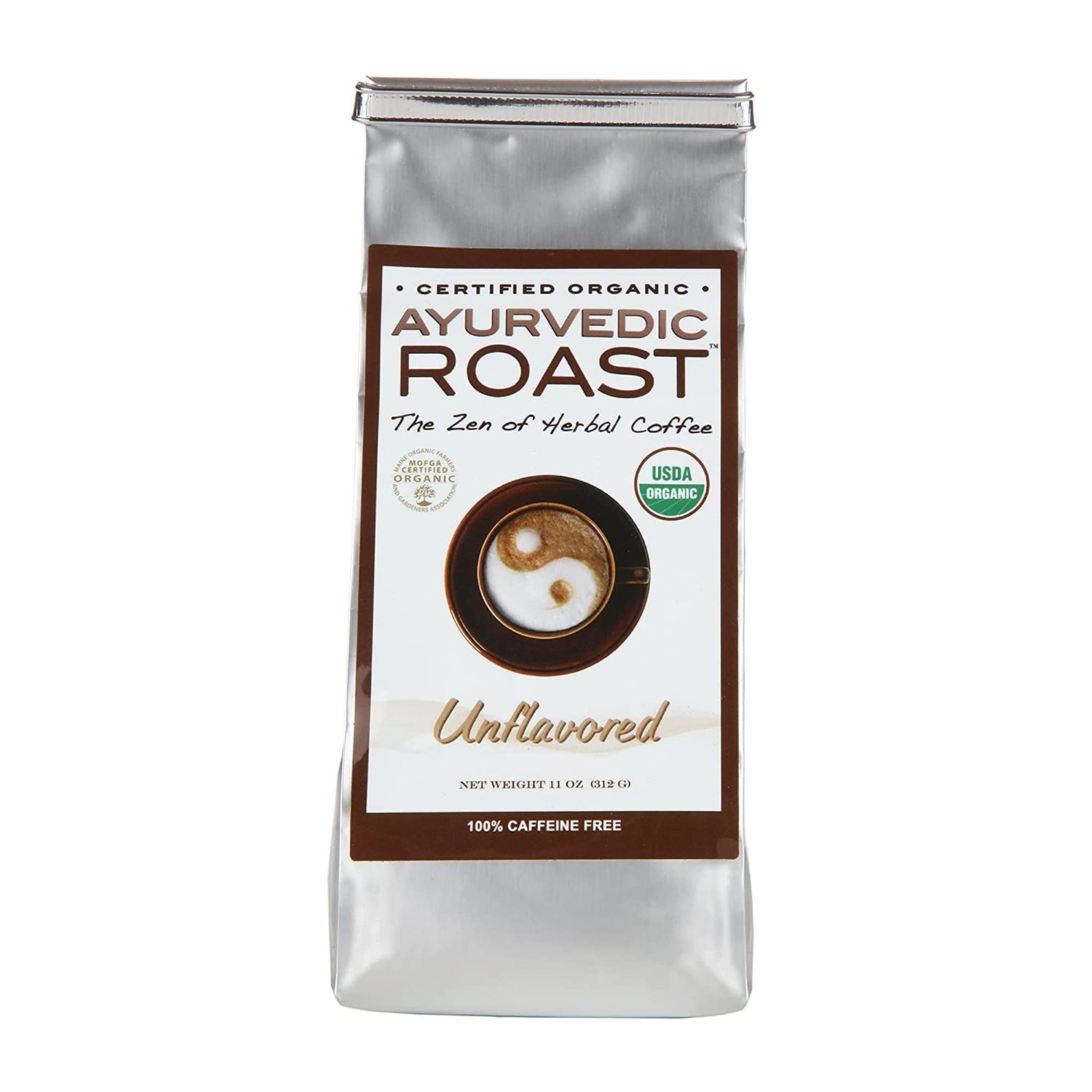 Ayurvedic Roast - Top Caffeine Free Certified Organic Coffee Substitute - Natural Grain Beverage and Herbal Blend that is a Great Non Acidic Coffee Alternative