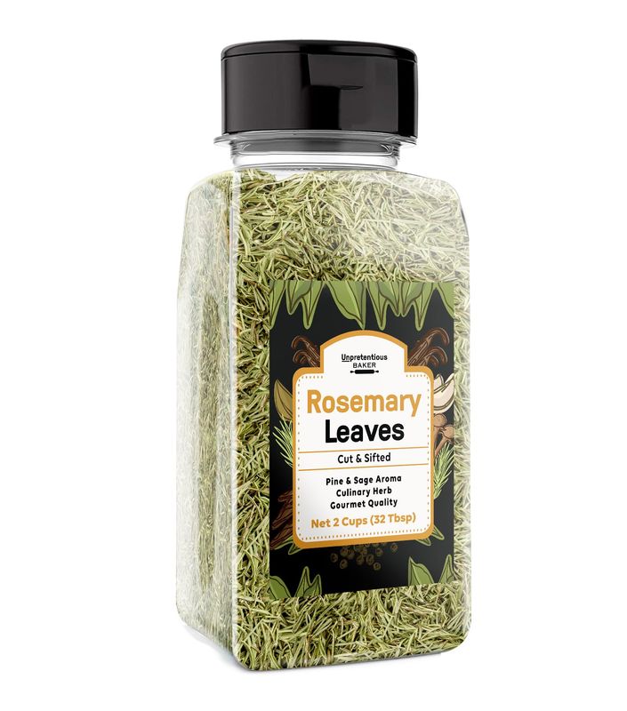 Unpretentious Rosemary Leaves (2 Cups), Cut &amp; Sifted, Cooking Herb, Non-GMO