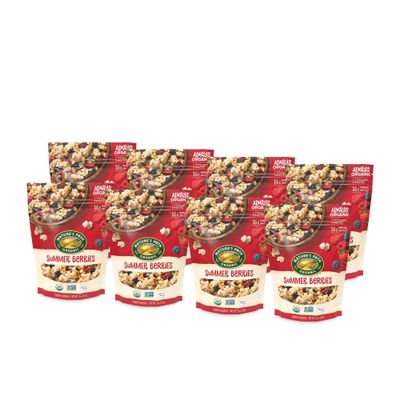 Nature's Path Organic Summer Berries Granola, 11 oz (Pack of 8), Gluten Free, Non-GMO