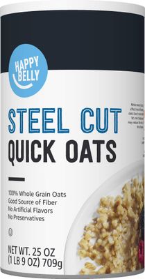 Amazon Brand - Happy Belly Steel Cut Oats, 1.56 pound (Pack of 1)