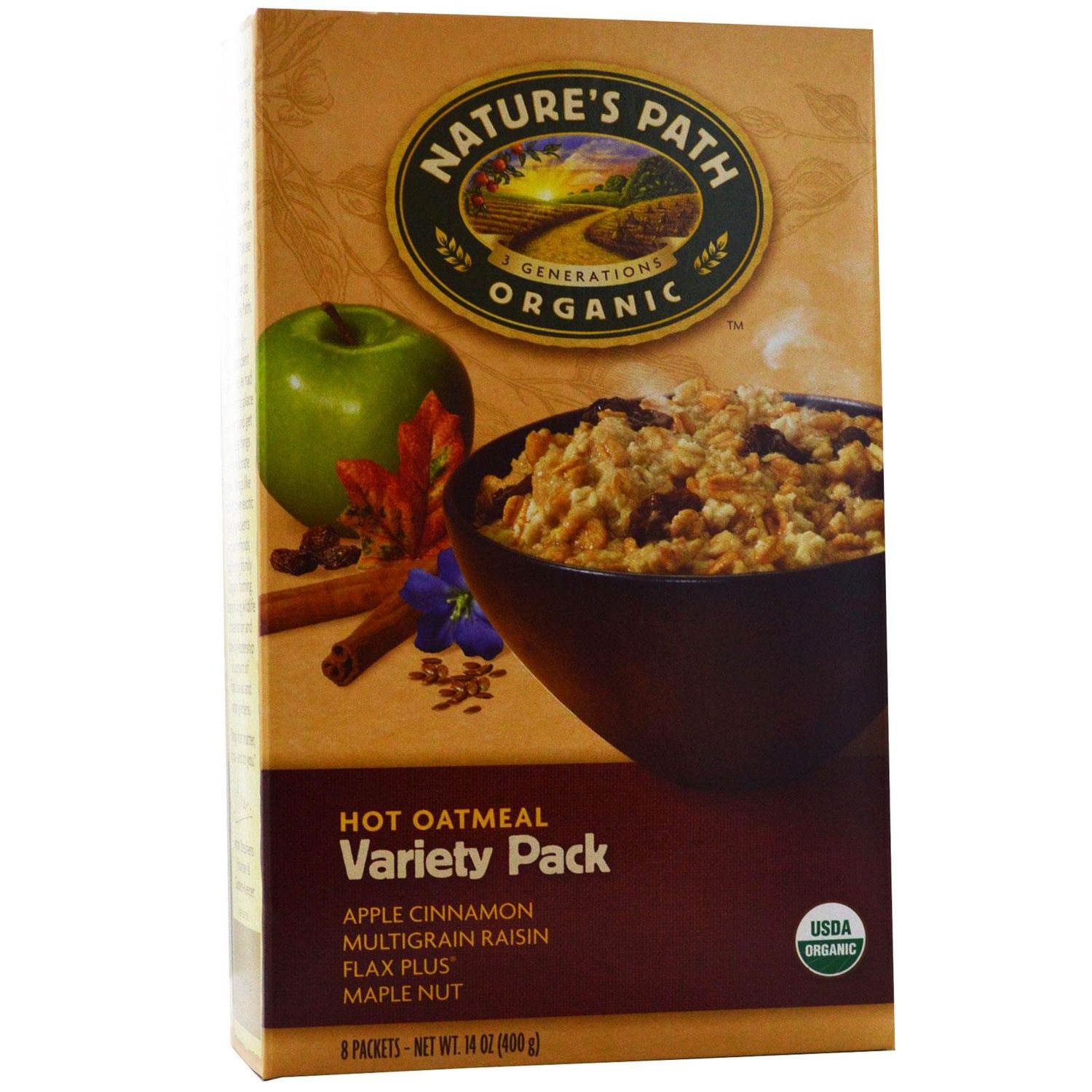 Variety Pack Oatmeal, 14 oz, 8 count