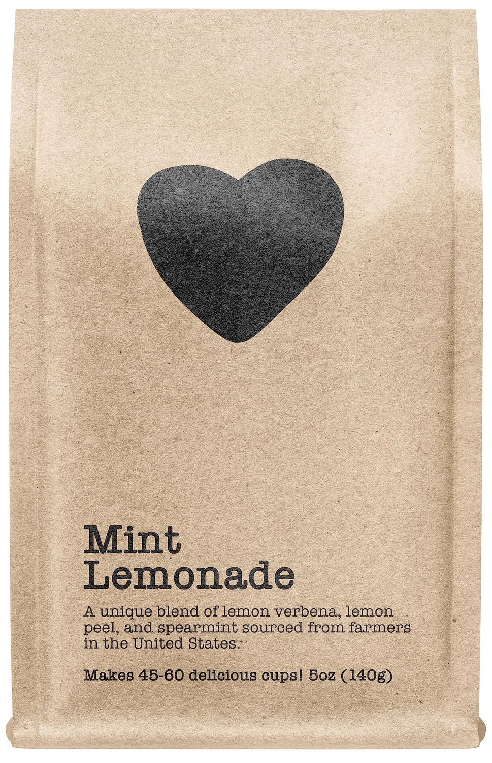 Mint Lemonade, 45-60 Servings, Eco-Conscious Zip Pouch, Caffeine Free, Pure Loose Leaf Tea Grown in America, 5 Ounce (Medium)