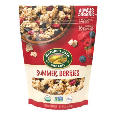 Nature&#39;s Path Organic Summer Berries Granola, 11 oz (Pack of 8), Gluten Free, Non-GMO