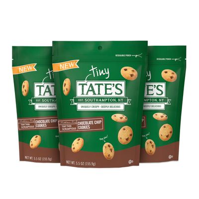Tate&#39;s Bake Shop Tiny Tate&#39;s Chocolate Chip Cookies, 3-5.5 oz Bags