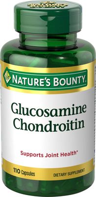 Nature&#39;s Bounty Glucosamine Chondroitin Pills and Dietary Supplement, Support Joint Health, 110 Capsules