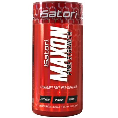 iSatori Maxon Stim Free Pre Workout Tablets, Pure Strength &amp; Performance Formula with Kre-Alkalyn Creatine, Fenugreek, Agmapure &amp; elevATP, Caffeine Free Pre Workout for Men, 84 Tablets