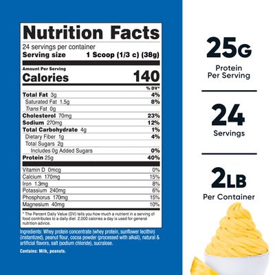 Nutricost Whey Protein Powder Pineapple Whip (2 LBS) - Gluten-Free, GMO-Free, from Whey Protein Concentrate