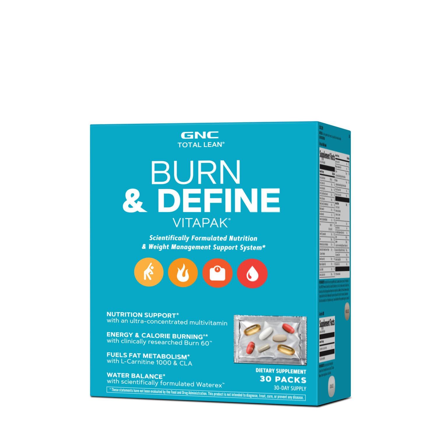 GNC Total Lean Total Lean Burn &amp; Define VitaPak | 30 Servings