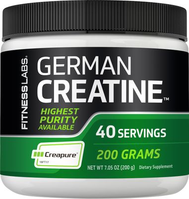 Fitness Labs German Creatine Powder | 7.05 oz | 39 Servings | Creapure | Monohydrate Powder