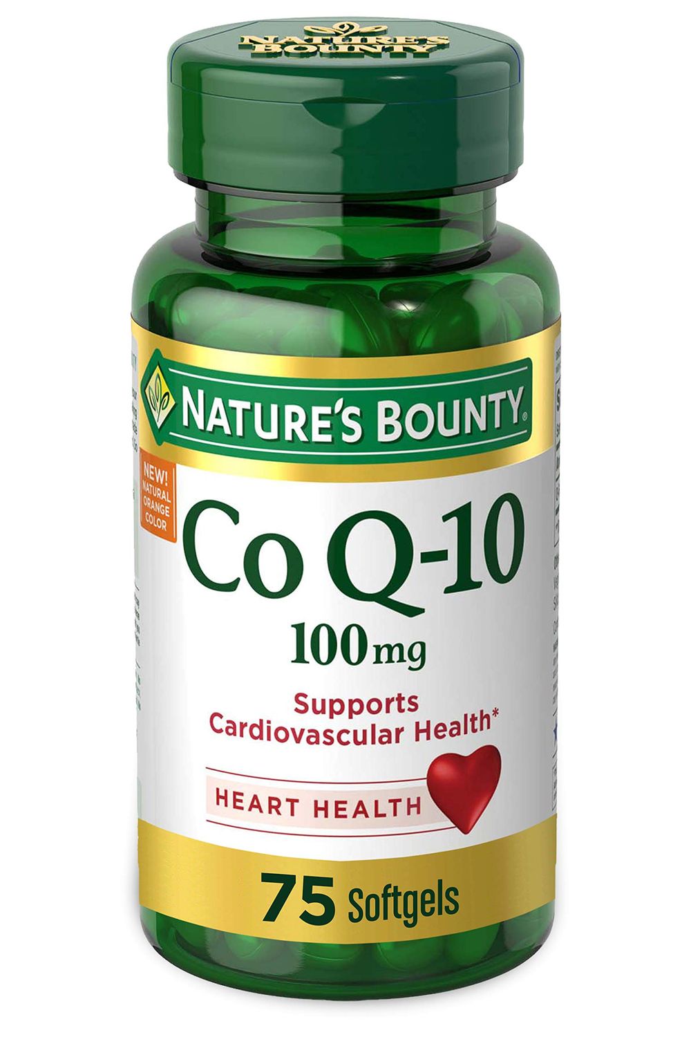 Nature&#39;s Bounty CoQ10, Helps Maintain Healthy Blood Pressure, 100 mg, Rapid Release Softgels, 75 Count