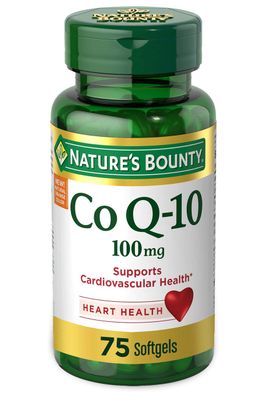 Nature&#39;s Bounty CoQ10, Helps Maintain Healthy Blood Pressure, 100 mg, Rapid Release Softgels, 75 Count