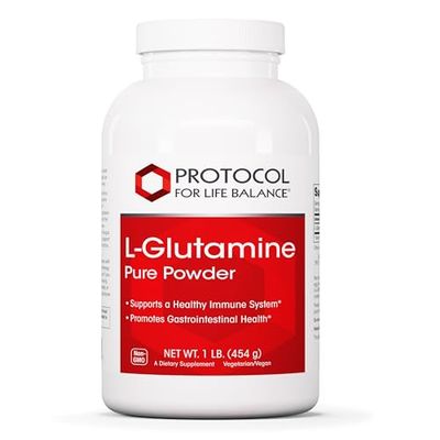 Protocol L-Glutamine - Pure Powder - Muscle Tissue, Gut Health, and Immune Support - 1 Pound