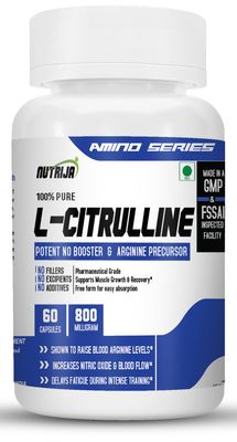 NutriJa L-CITRULLINE 800Mg-Pack of 60 Capsules