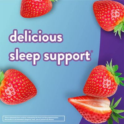 Vitafusion Max Strength Melatonin Gummy Supplements, Strawberry Flavored, 10 mg Melatonin Sleep Supplements, Americas Number 1 Gummy Vitamin Brand, 50 Day Supply, 100 Count
