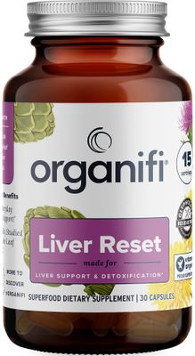 Organifi - Liver Reset - Liver Detox - Digestive and Immune Support - Promotes Cellular Energy Production, 30 Capsules