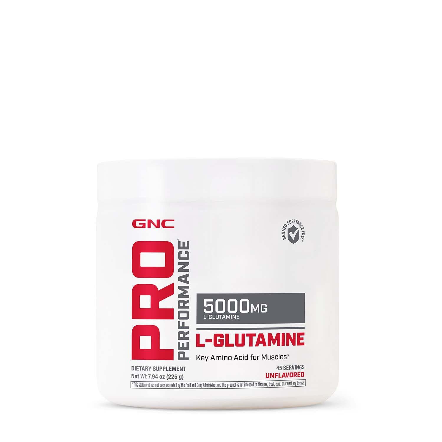 GNC Pro Performance L-Glutamine 5000mg - Unflavored (45 Servings)