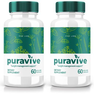 rize labs (2 Pack) Puravive, Puravive Weight Loss Capsules, Puravive Exotic Rice Method, All Natural Detox &amp; Cleanse Support, Pura Vive Keto Reviews (120 Capsules)