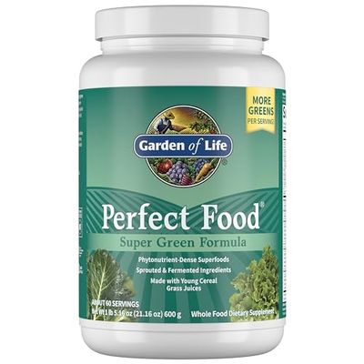 Garden Of Life Whole Food Vegetable Supplement - Perfect Food Green Superfood Dietary Powder, 600g