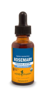 Herb Pharm Certified Organic Rosemary Liquid Extract, 1 Fl Oz (Packaging May Vary)