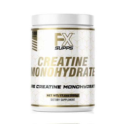 FXSUPPS Creatine Monohydrate Powder | Unflavored Micronized Creatine Powder | Fast-Absorbing Keto-Friendly Micronized Creatine Monohydrate | Creatine Powder for Muscle Gains and Recover
