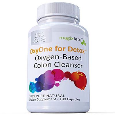 MagixLabs OxyOne for Detox - Powerful All Natural Oxygen-Based Colon Cleanser (Oxy Magnesium Powder) for Cleanse + Detox - 180 caps