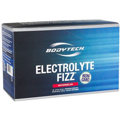 BodyTech Electrolyte Fizz Packets, Watermelon - Supports Energy &amp; Endurance with 1200MG of Vitamin C, On The Go Refreshment (30 Packets)
