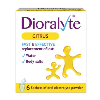 Dioralyte Supplement Replacement of Lost Body Water &amp; Salts Sachets - Citrus Flavour - 6 Sachets