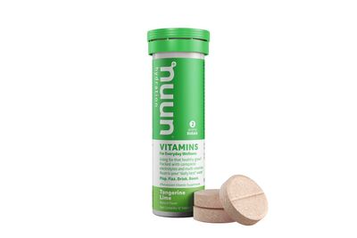 Nuun Vitamins: Electrolyte + Vitamins Drink Tablets, Tangerine Lime, 12 Count (Pack of 4)