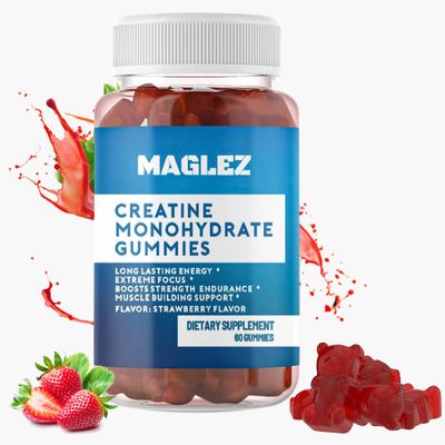 Creatine Monohydrate Gummies for Men &amp; Women (2g/Gummy) Creatine Chews, Creatine Gummies,for Strength and Muscle Builder, Workout Recovery,Anaerobic Endurance,Vegan Creatine, Gluten-Free,No Bloating