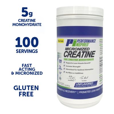 Performance Inspired Nutrition Unflavored Micronized Creatine, 1.1 Oz