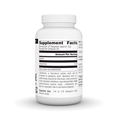 Source Naturals L-Glutamine, Free Form Amino Acid That Supports Metabolic Energy* - 100 Grams Powder