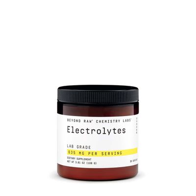 BEYOND RAW Chemistry Labs Electrolytes Powder | Lab Grade, Gluten Free, Sugar Free Electrolyte Drink Mix | Supports Performance and Hydration | 30 Servings