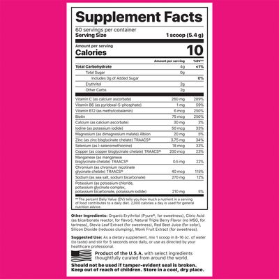 Jigsaw Health Electrolyte Supreme Jar, Berry Licious, 60 Servings