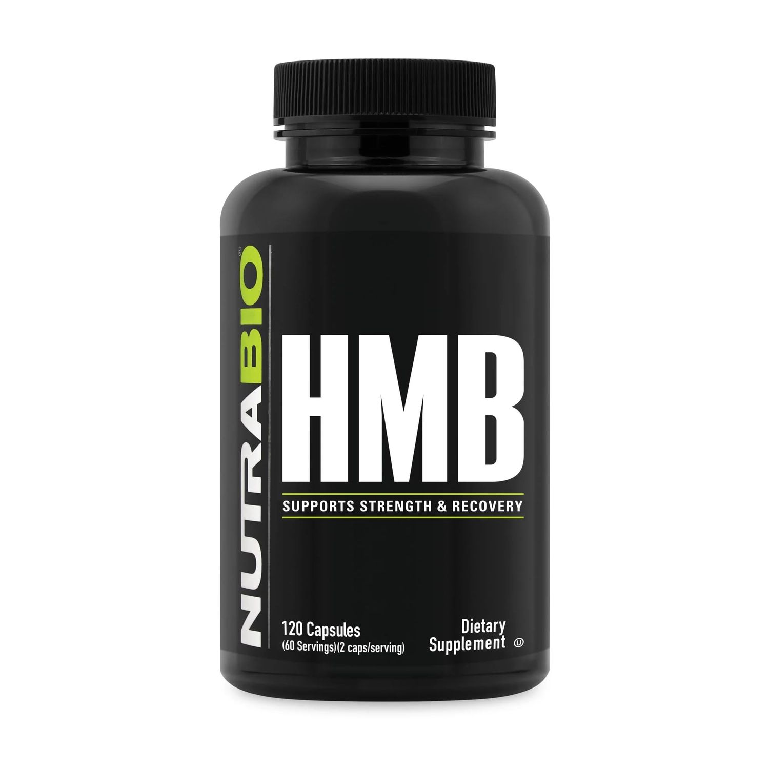 NutraBio HMB Supplement- HMB 1000mg- 120 Capsules