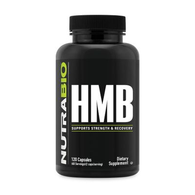 NutraBio HMB Supplement- HMB 1000mg- 120 Capsules