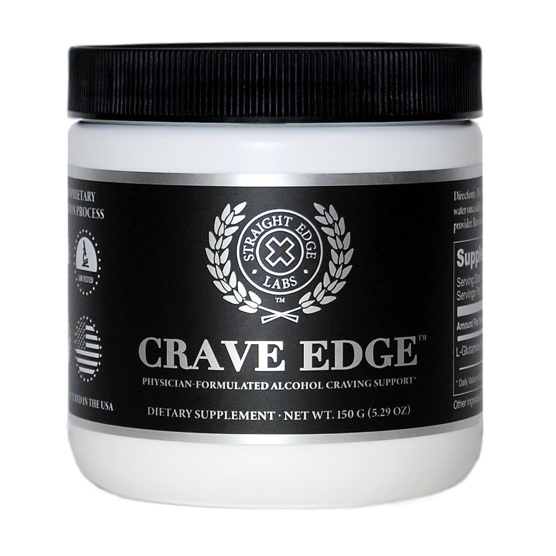 Crave Edge Alcohol Craving Support | Physician-Formulated | Anti Alcohol Replacement Drink | Stop Drinking Alcohol | Liver Detox | Fast Acting | No Big Pills or Bad Taste | 150G Powder-30 Servings