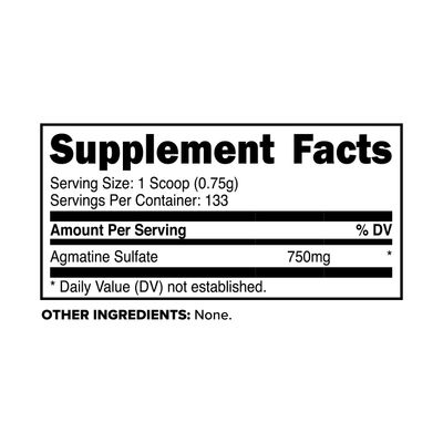 PrimaForce Agmatine Sulfate Powder Supplement, 100 Grams - Promotes Nitric Oxide Production / Enhances Performance