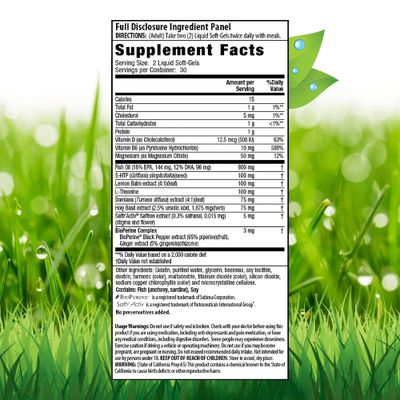 Irwin Naturals Double Potency 5-HTP Extra - 60 Liquid Soft-Gels - for Relaxation &amp; Serotonin Production - 30 Servings